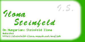 ilona steinfeld business card